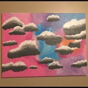 Colorful cloud painting